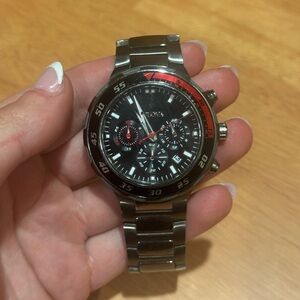 Bulova Classic Sport Black Ion Plated Stainless Steel 6 Hand Chronograph Watch